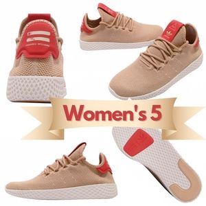 💗 Adidas Pharrell Williams Tennis Hu Ash Pearl